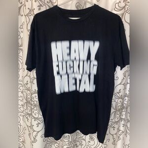 Urban Outfitters black Heavy f-ing Metal tee shirt